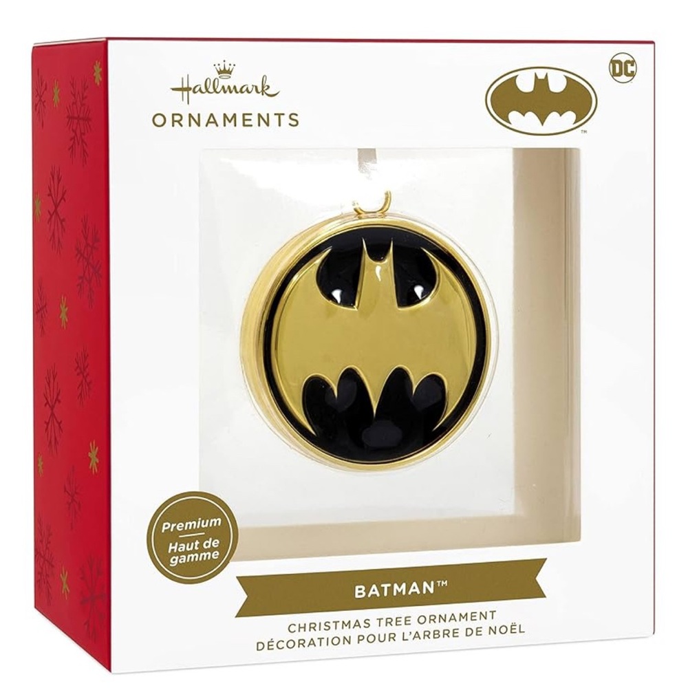 Hallmark Premium Batman Christmas Tree Ornament* black & gold